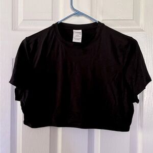 Pink crop sleep shirt